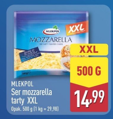 Ser mozzarella Party XXL Mlekpol promocja w Aldi