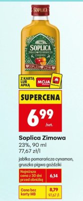 Wódka Soplica Zimowa 23%, 90 ml promocja w Biedronka
