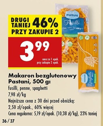 Makaron fusilli Pastani promocja w Biedronka