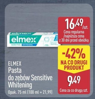 Pasta do zębów Sensitive Whitening promocja w Aldi