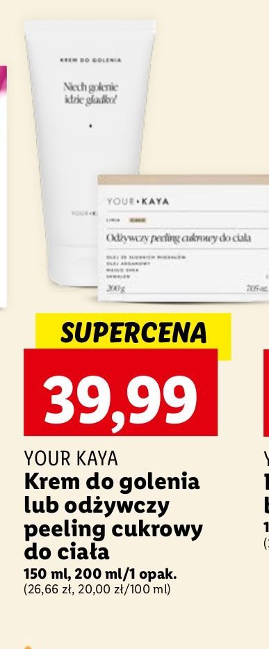 Peeling cukrowy do cia艂a Your kaya promocja
