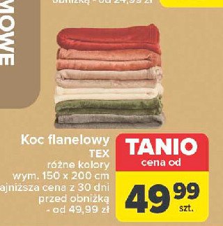 Koc mikropolar 150 x 200 cm Tex promocja