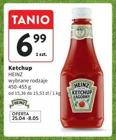 Ketchup łagodny Heinz promocja