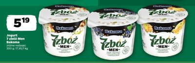 Jogurt 7 zbóż Men Bakoma (różne rodzaje) promocja w Netto