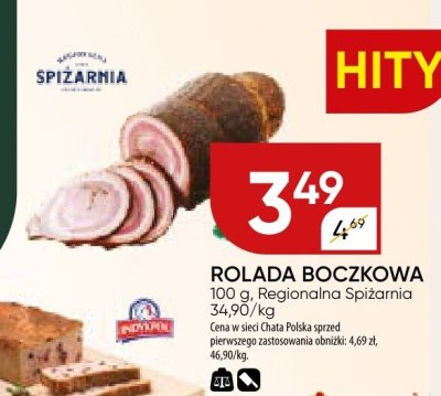 Rolada boczkowa Regionalna Spiżarnia promocja w Chata Polska