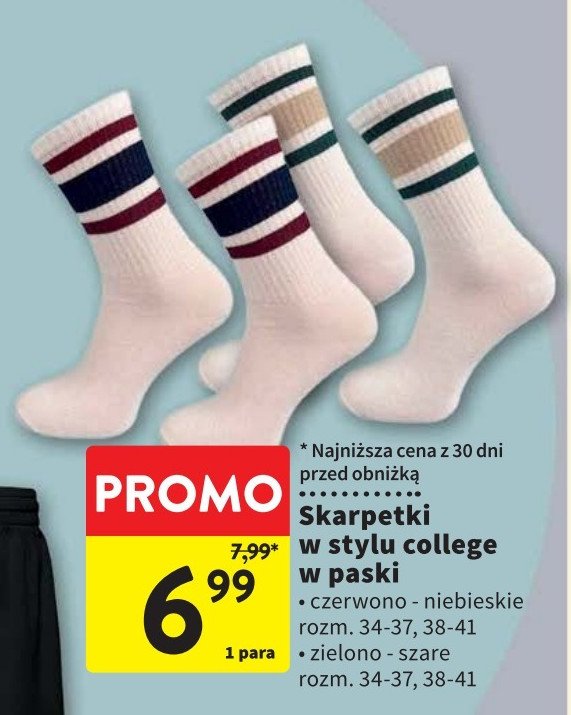 Skarpety m臋skie w stylu college 34-41 zielono-szare promocja