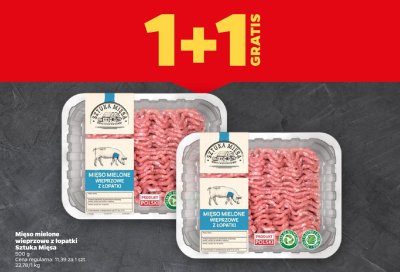 Mięso mielone wieprzowe z łopatki Sztuka Mięsa promocja w Netto