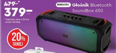 Głośnik Bluetooth SoundBox 650  promocja w Biedronka
