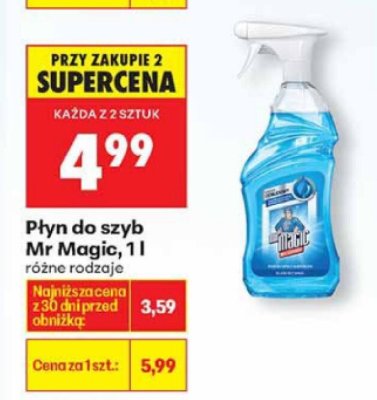 Płyn do szyb Mr Magic, 1 l, różne rodzaje promocja w Biedronka