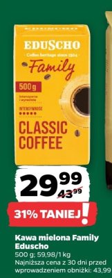 Kawa mielona Family Eduscho Classic Coffee promocja w Netto