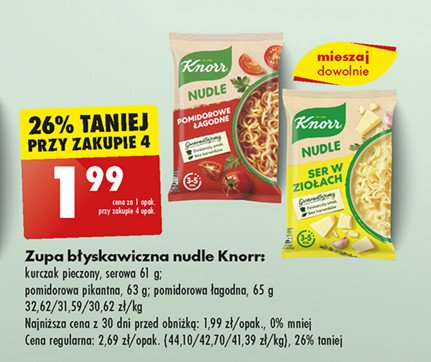 Pieczony kurczak Knorr nudle promocja w Biedronka