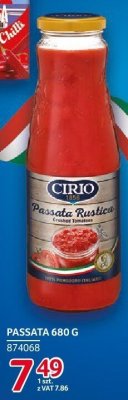 Passata Cirio 680g promocja w Selgros