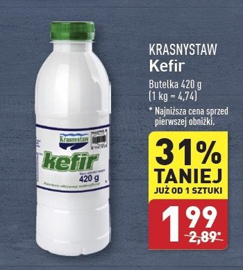 Kefir Krasnystaw promocja w Aldi