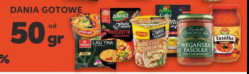 Kaszotto kasza pęczak z kukurydzą i fasolką szparagową Łowicz danie w 2 minuty promocja w Kaufland