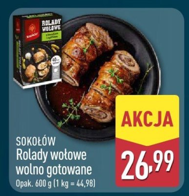 Rolady wołowe wolno gotowane  promocja w Aldi