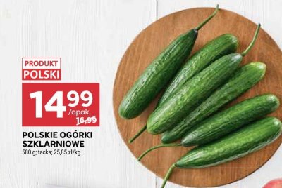 Ogórki szklarniowe polskie promocja w Stokrotka