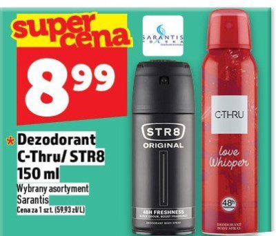 Dezodorant C-Thru/STR8 150 ml promocja w TOPAZ