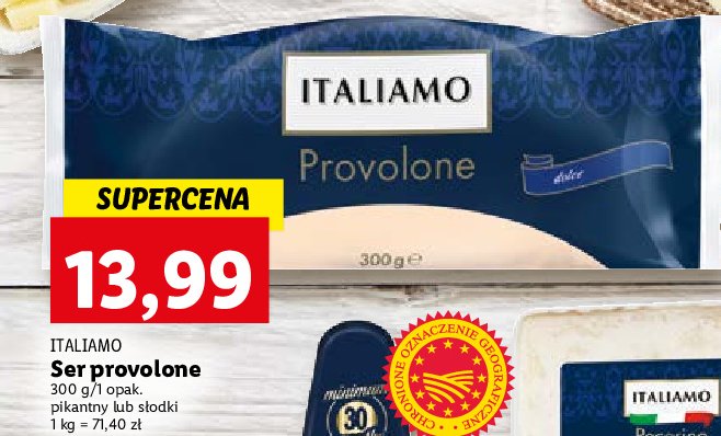 Ser provolone piccante Italiamo promocja