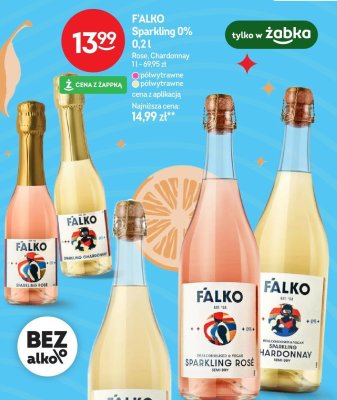 Napój FALKO Sparkling 0% 0,2l Chardonnay promocja w Żabka
