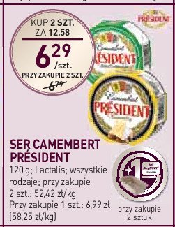 Ser zioła prowansalskie President camembert promocja w Stokrotka