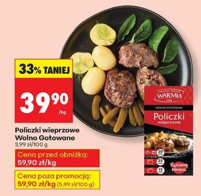 Policzki wieprzowe Wolno Gotowane promocja w Biedronka