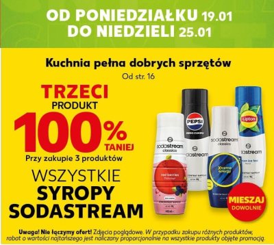 Wszystkie syropy Sodastream TRZECI -100% promocja w Kaufland
