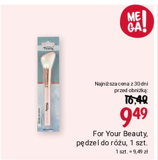 Pędzel do różu For your beauty promocja