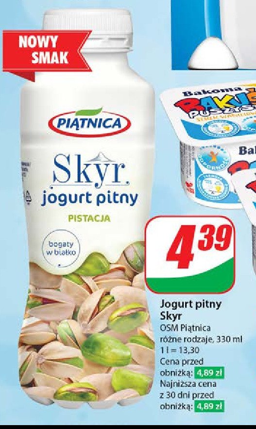 Jogurt pistacjowy Pi膮tnica skyr promocja