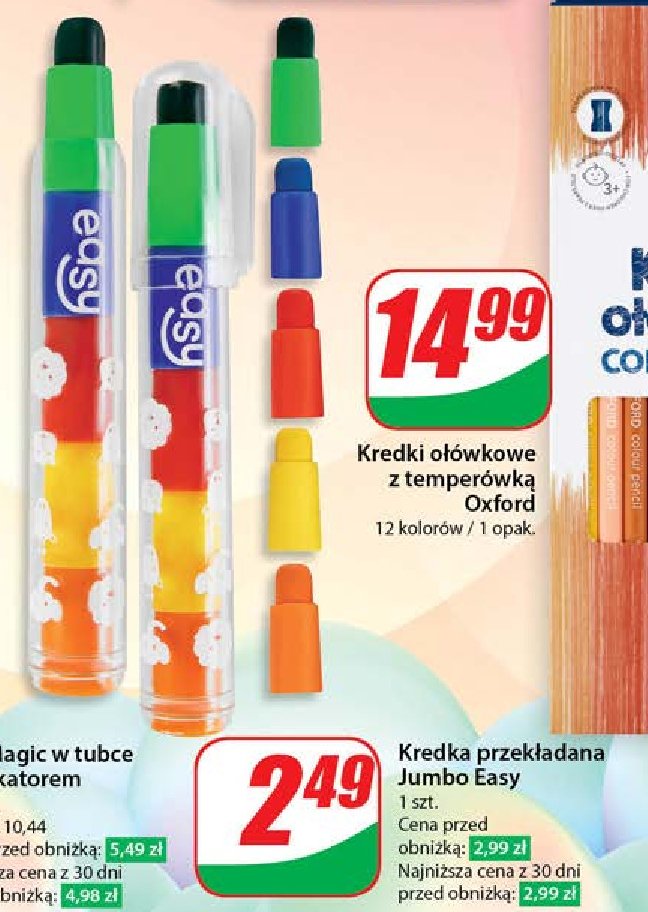 Kredka przekładana jumbo Easy promocja w Dino