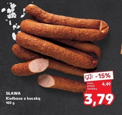 Kiełbasa z kaczką Sława promocja w Kaufland