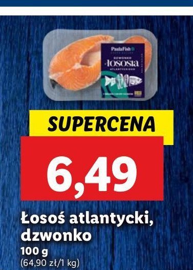 Łosoś atlantycki dzwonko Paula fish promocja w Lidl