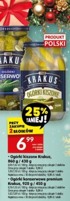 Ogórki kiszone Krakus promocja w Twój Market