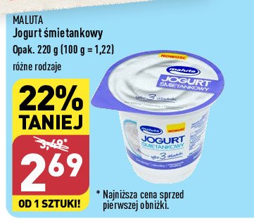 Jogurt śmietankowy Maluta promocja