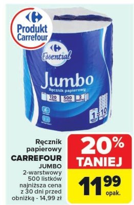 R臋cznik papierowy promocja w Carrefour