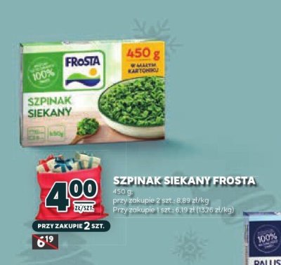 Szpinak siekany FRoSTA promocja w Stokrotka