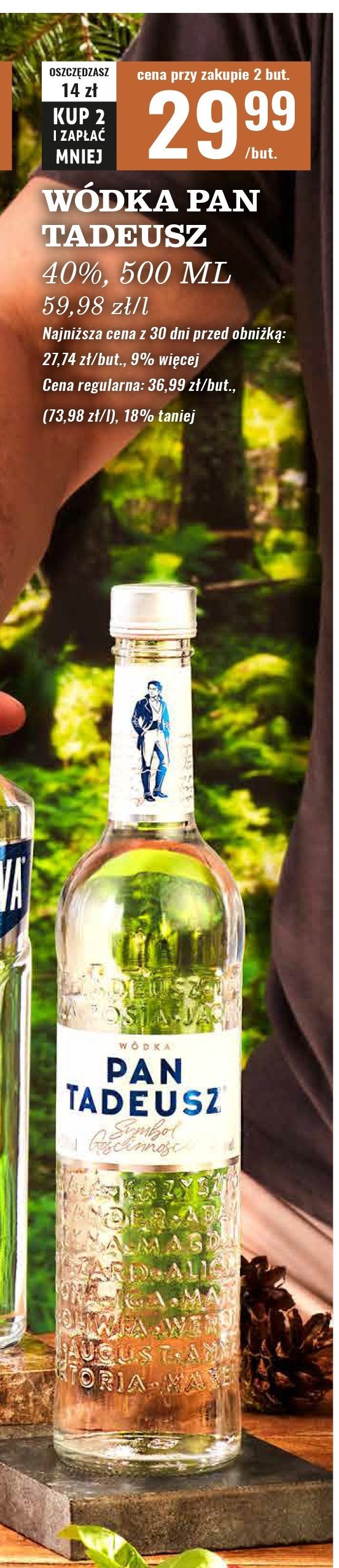 Wódka PAN TADEUSZ promocja w Biedronka