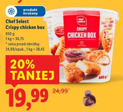 Crispy chicken box Chef Select promocja w Lidl