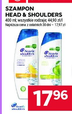 Szampon do w艂os贸w citrus fresh Head&shoulders promocja