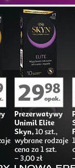 Prezerwatywy elite Unimil skyn promocja w Auchan