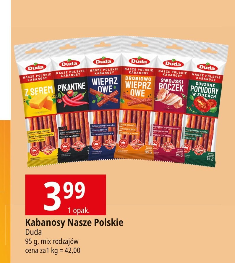 Kabanosy pikantne Silesia duda promocja