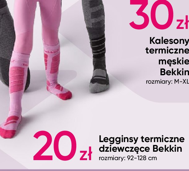 Legginsy termoakrtywne 92-128 cm Bekkin promocja w Pepco