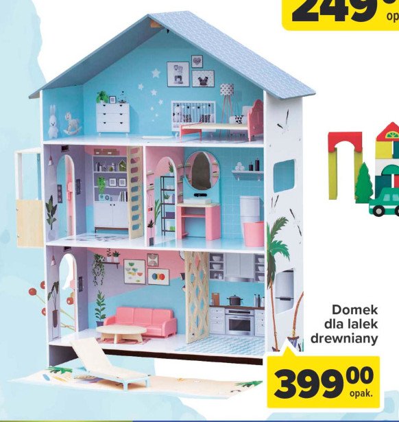 Domek dla lalek drewniany Carrefour promocja