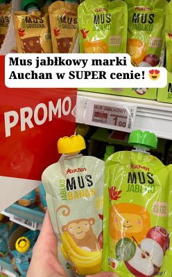 Mus jabłkowy  promocja w Auchan