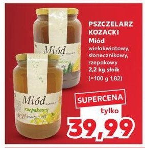 Miód słonecznikowy Pszczelarz kozacki promocja