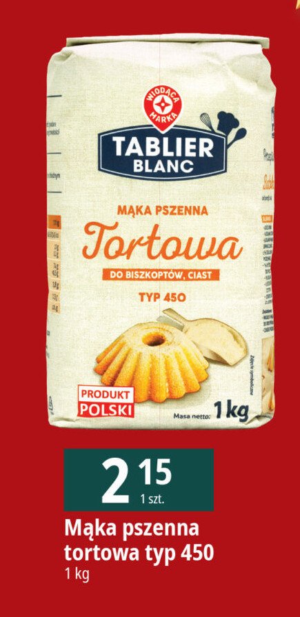 Maka tortowa Wiodąca marka tablier blanc promocja w Leclerc