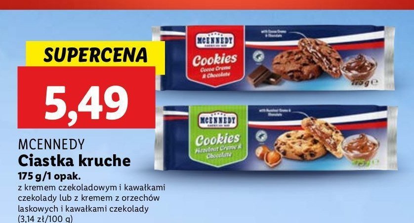 Ciastka american star nougatelli Mcennedy promocja