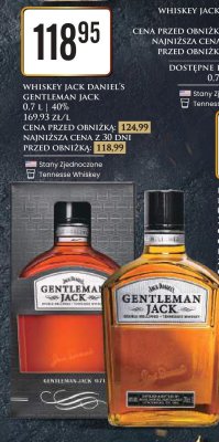 Whiskey Jack Daniel's Gentleman Jack promocja w Dino