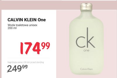 One Woda toaletowa unisex One promocja w Rossmann