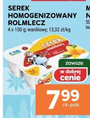 Serek homogenizowany Rolmlecz promocja w Stokrotka