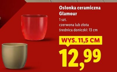 Osłonka ceramiczna Glamour promocja w Lidl